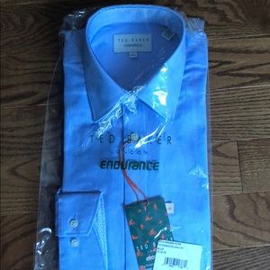 Ted Baker Endurance Blue Dress Shirt Size 15 32/33